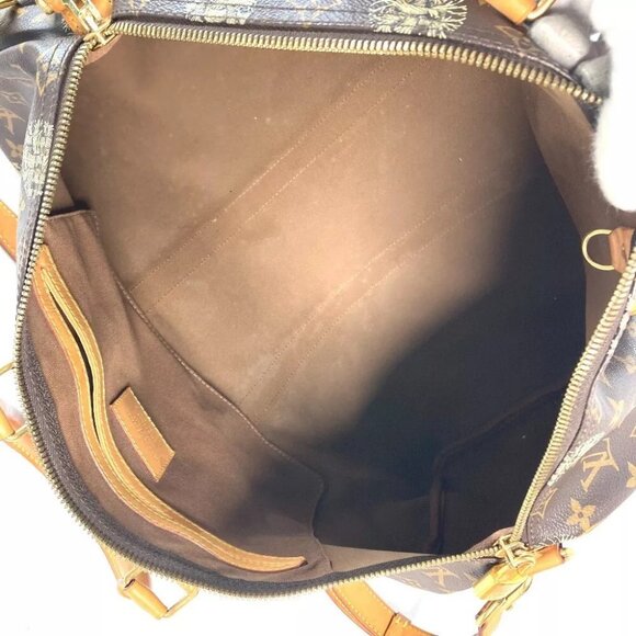 LOUIS VUITTON Monogram Christopher Nemeth collab KeepallBandouliere45 Duffle Bag - Picture 14 of 16